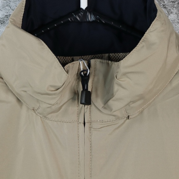 North End Men's Large Putty Jacket with Navy Blue Water Resistant Windbreaker - Picture 2 of 15